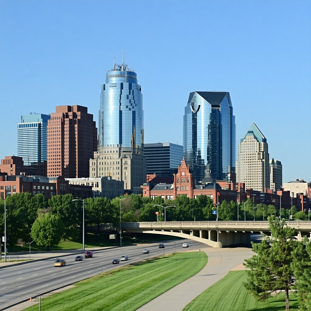 Indianapolis city skyline